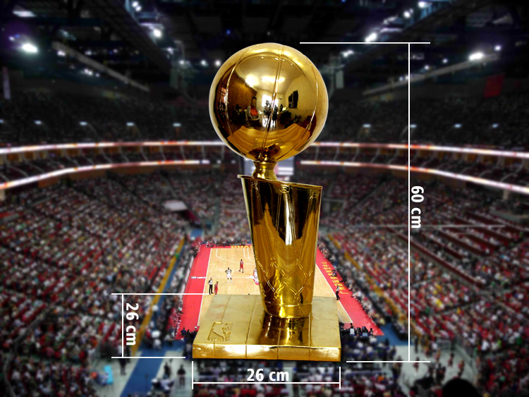 Cúp vô địch NBA OBrien Cup Người hâm mộ bóng rổ lưu niệm cung cấp Kobe James Curry 	bóng rổ dạ quang	