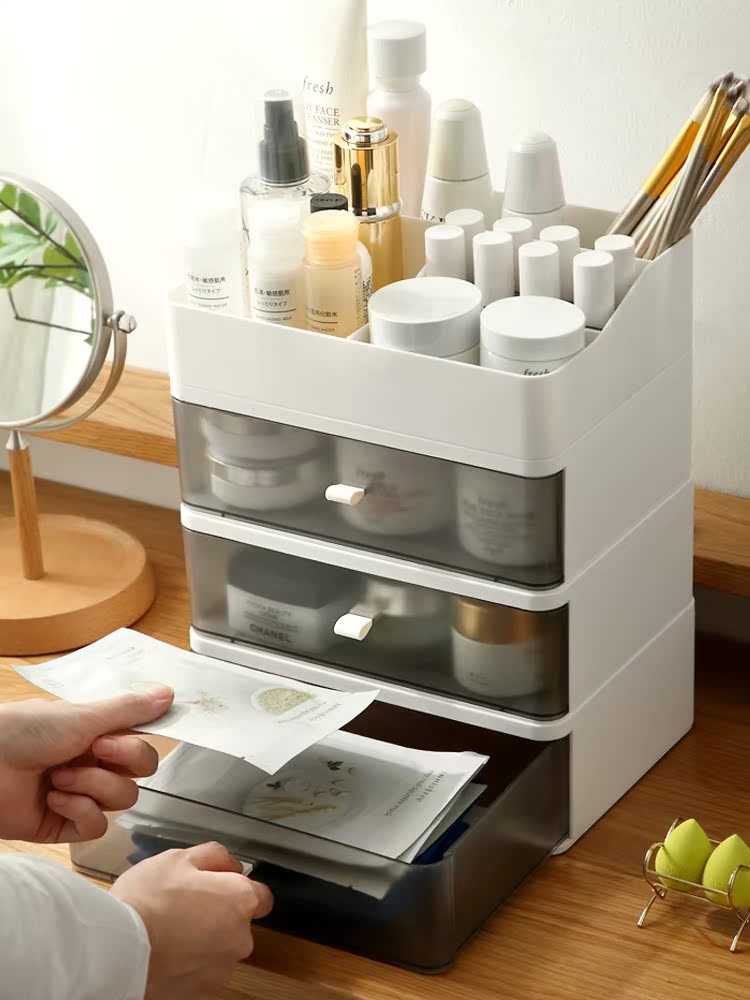 Japan imported MUJIΕΕΟΟΛΛΛΛΛΛΛΛΛΚ Red Mask Desktop Drawer Dresser Dresser Tabletop