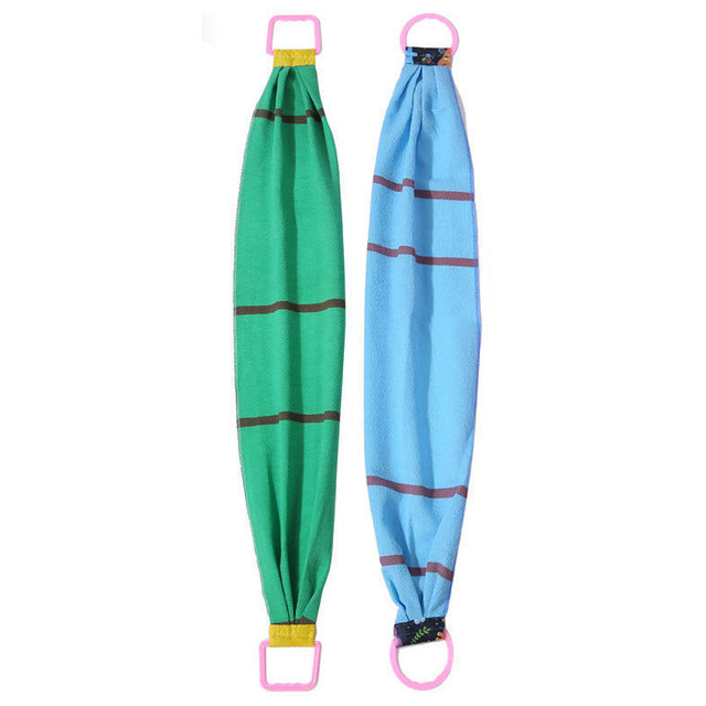 Back Scrubbing Towel for Women, Strong Decontamination, Coarse Sand Back Scrub Strip, Double-Sided Bath Towel, Self-Use Back Scrubbing Tool