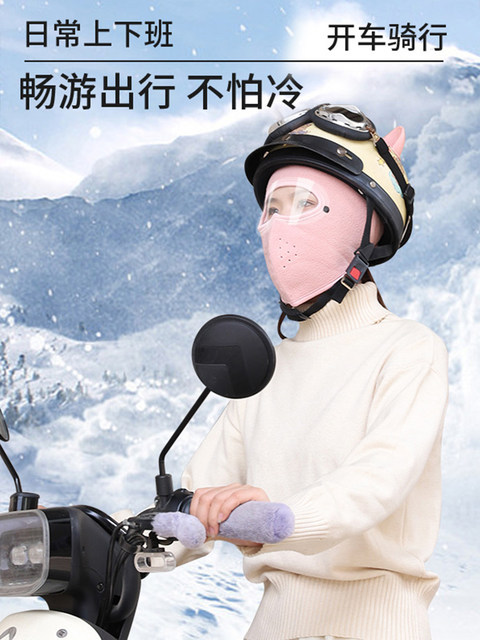 Winter Warm Face Mask, Full Face Protection Against Cold and Wind, Thickened Mask for Men and Women, Outdoor Cycling, Dustproof, Ear Protection, Face Protection