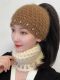 Women's Woolen Hat 2025 New Winter Fashion Trendy High-Value Design to Cover Gray Hair and Keep Warm Knitted Headband Hat