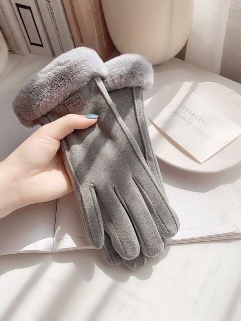 Women's gloves 2025 new winter thickened and warm riding electric car driving windproof and cold plush adult advanced