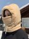 Winter cycling warm hat women's ear protection plus velvet thickened cold-proof mask neck scarf one-piece hat windproof cycling hat