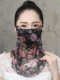 Sun Protection Mask for Women, New Summer Style, Ice Silk Mesh, Eye Protection, Uv Protection, Fashionable, Floral Thin Veil