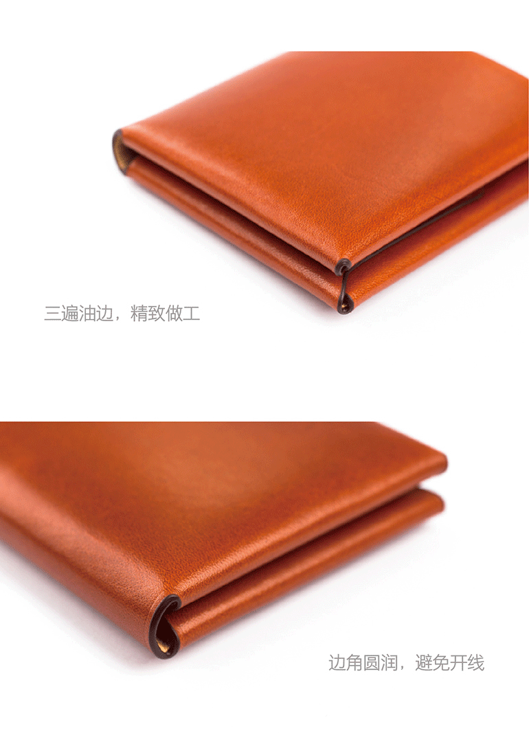 Ví nhỏ nam CUTO ngắn siêu mỏng nhỏ bằng da nữ handmade nam tùy chỉnh gói thiết kế thích hợp sáng tạo - Ví tiền ví tiền nữ