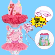 Đồ bơi cho bé gái Trẻ em Trẻ em Phim hoạt hình Lợn Peggy Baby Spa Áo tắm cho bé gái 2-5-7 tuổi