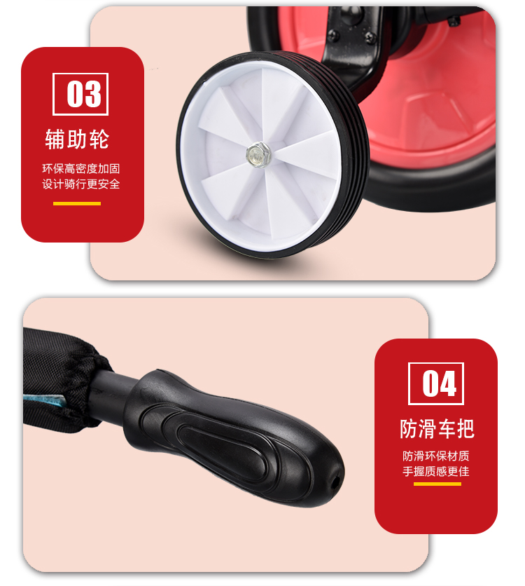 giá xe thăng bằng Xe cân bằng trẻ em không có bàn đạp 1-3 tuổi xe tay ga ba bánh xe ba bánh cân bằng xe đạp hai trong một - Smart Scooter xe thăng bằng em bé vàng