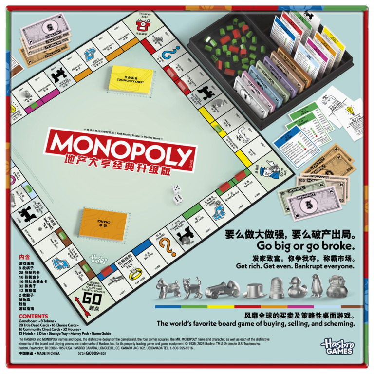 宝开游戏官网推荐:孩之宝Monopoly地产大亨经典版太值了!_游戏大全_淘宝游戏网