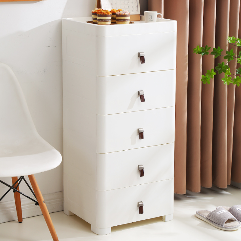 Multi-layer drawer storage cabinet large-capacity snack cabinet rack powder room storage cabinet bedroom Japanese-style bedside table