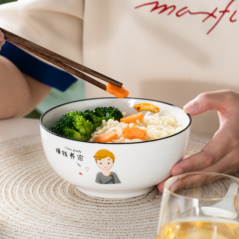 The dishes suit household contracted combination express little pure and fresh and creative move 4 new family ceramic tableware