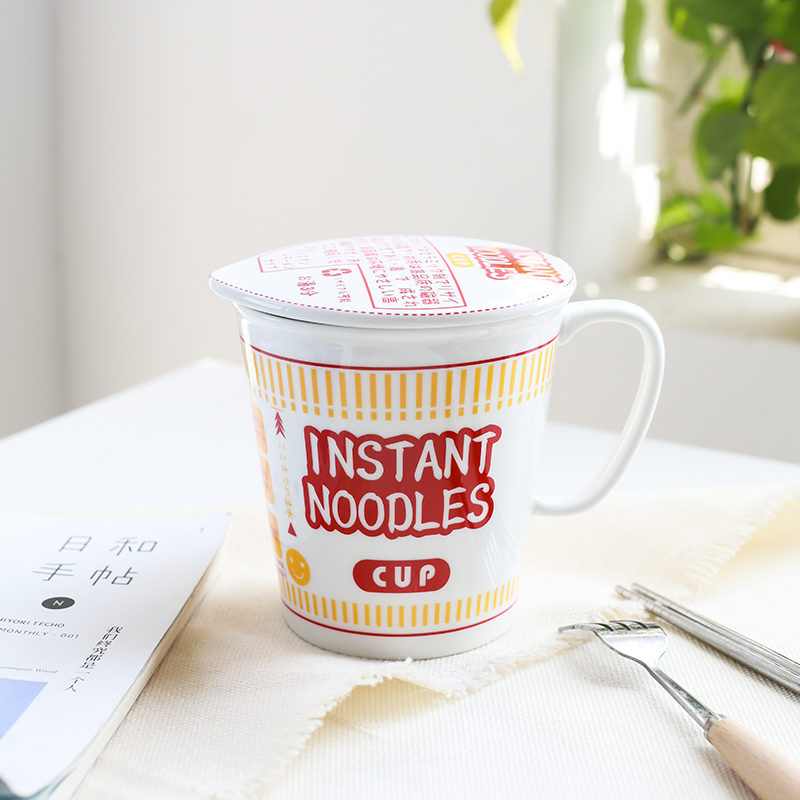 Ins Nordic ceramic rainbow such as bowl with cover mercifully Japanese dorm cereal bowl rainbow such use tableware easy to clean the student 's dormitory