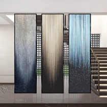 Light luxury art glass screen partition living room restaurant entrance entrance internet celebrity three-dimensional creative customization modern simplicity