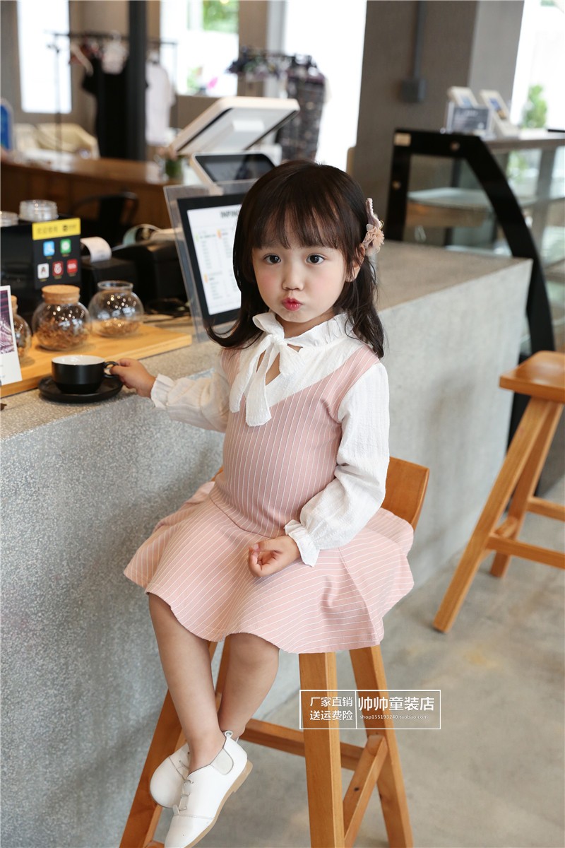 Váy trẻ em 2018 bé gái mới công chúa đầm phiên bản Hàn Quốc mùa xuân và mùa thu đầm cotton dài tay 1 tuổi thủy triều shop quần áo trẻ em