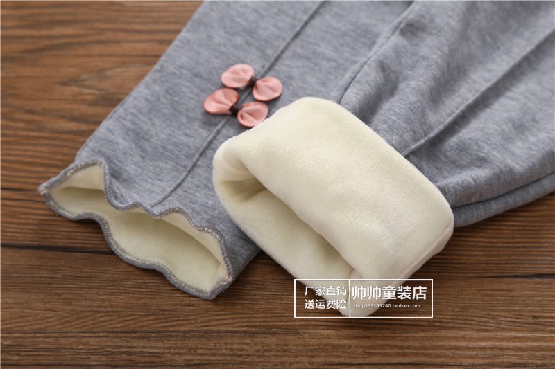 Lắc cùng quần bé gái 2018 mới legging hai lớp cộng với nhung dày mặc quần áo thủy triều xuân hè 1-9 tuổi quần áo bé gái
