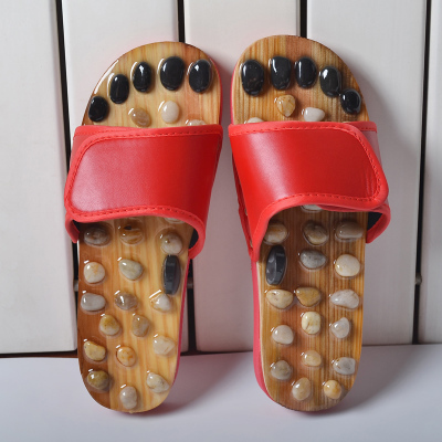 Export Japanese-Style Massage Wooden Clogs Men's Health Wooden Slippers Cross Slippers Flat Wooden Clogs for Men