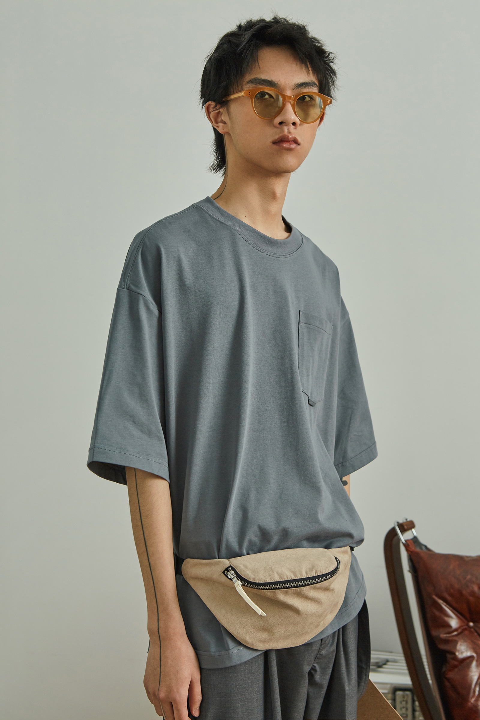 SimpleProject 19SS mới nguyên túi da lộn chiến thuật an toàn túi khóa - Túi 	túi đeo hông đựng dụng cụ	