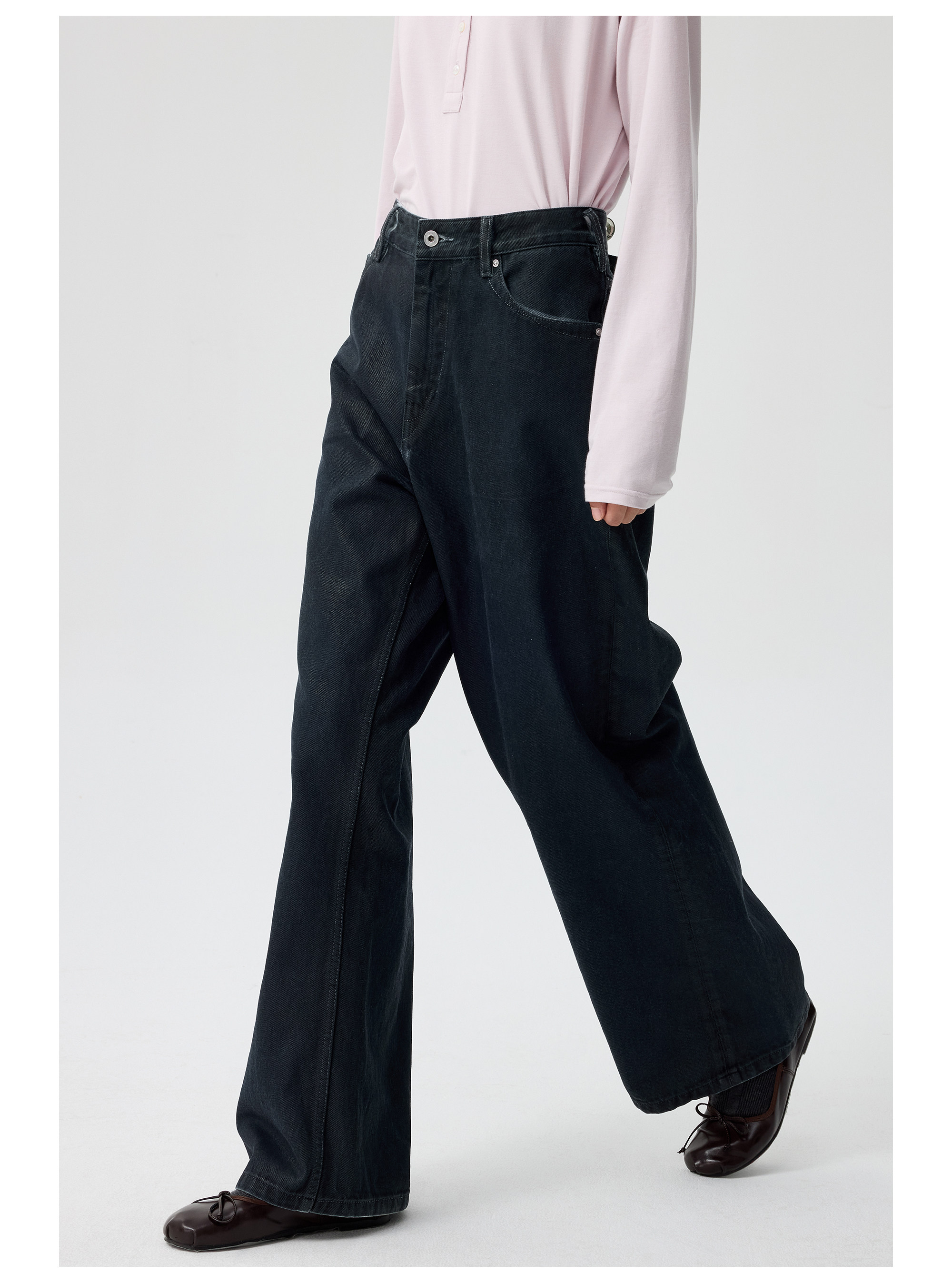 Simple Project] PU-Coated Jeans - 올드런드리 OLDLAUNDRY