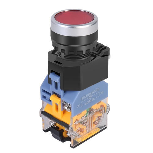 Кнопка с подсветкой, круглый переключатель, 22мм, 38