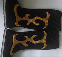 Ethnic minority dance boots Tibetan dance shoes Xinjiang Mongolian boots mens performance dance boots high tube high elasticity