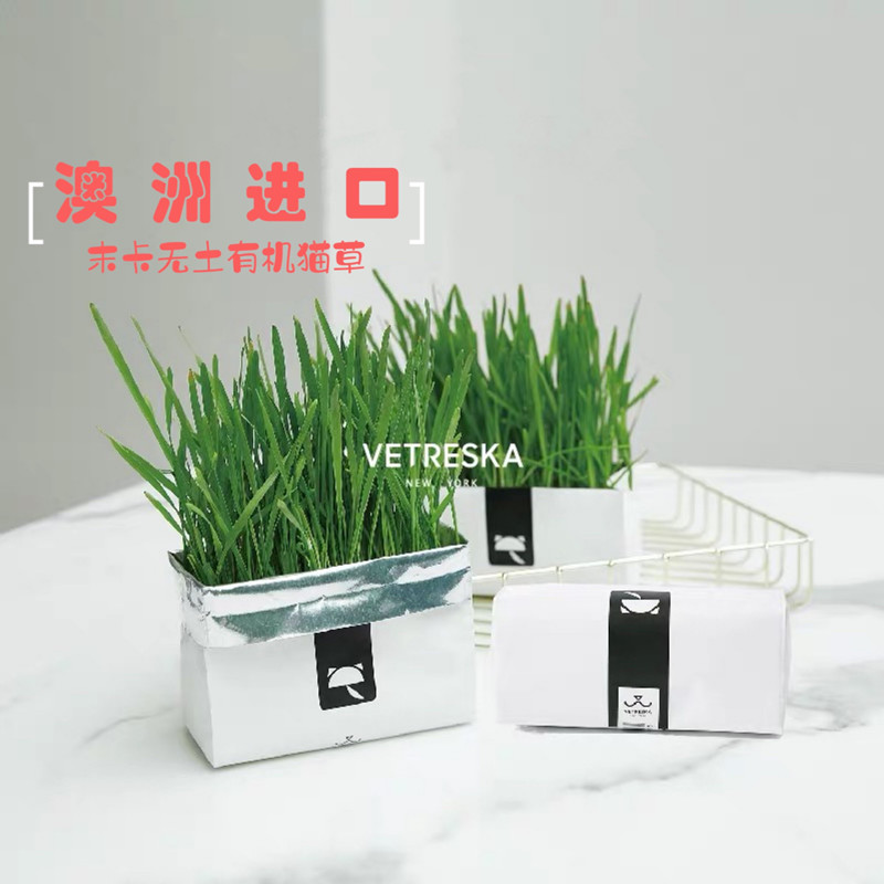 No card cat grass nutrient soil cat snack planting set seed hair spit hair ball cat grass seed net red recommendation