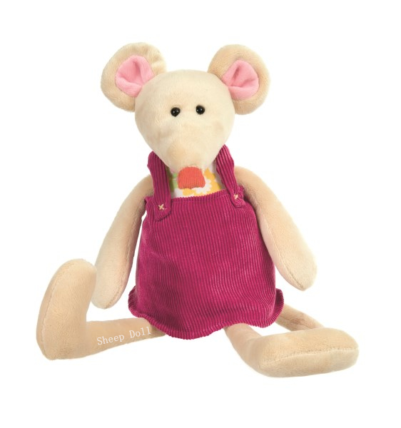 Clear EGMONT imported child baby lovely rose rat doll doll