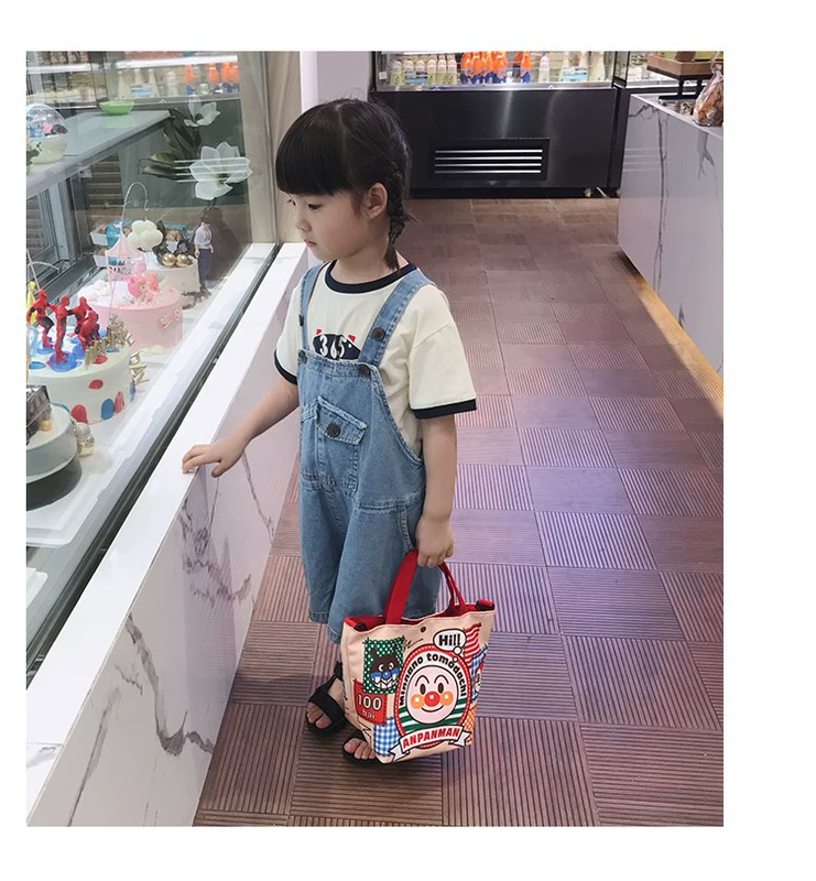 Mommy bag nhẹ nhỏ thời trang mới bé trai và gái túi messenger dễ thương trẻ em hoạt hình dễ thương vải canvas mẹ và bé xu hướng túi - Túi / túi Baby