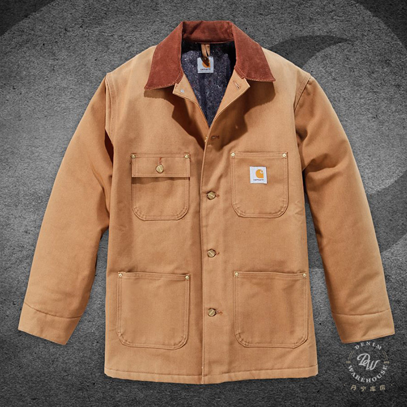 Carhartt 103825 Carhartt Canvas Work Jacket Michigan Retro Khaki Interstellar C001