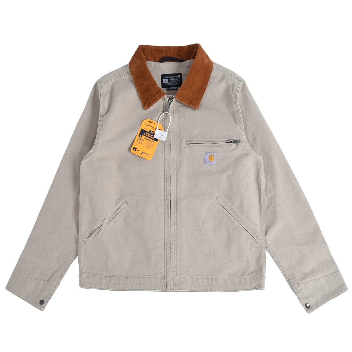 [Carhartt Detroit рабочая куртка из хлопчато-матового материала, американский винтажный стиль на все сезоны]