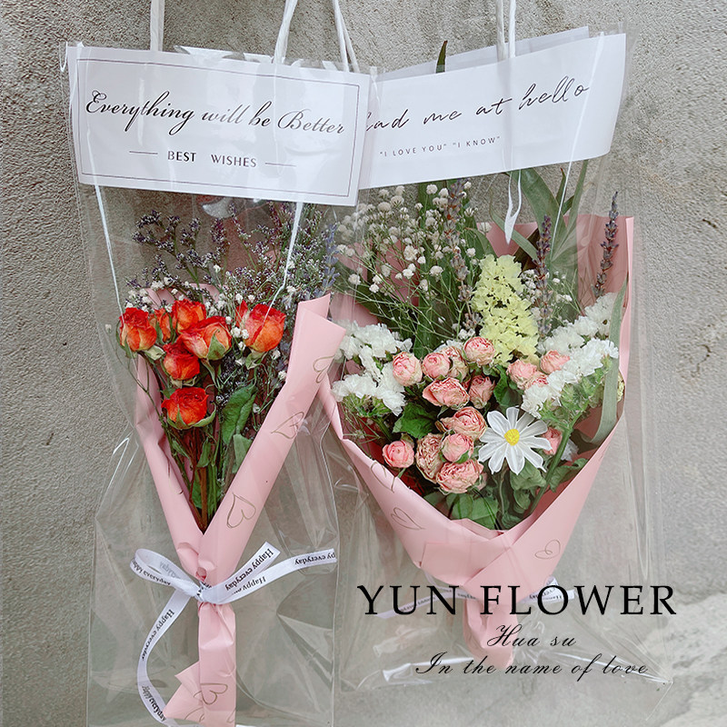 Pink girl heart ins romantic net red dry bouquet natural real flower decoration decoration flower arrangement shooting event gift