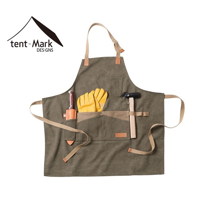 Japan imports outdoor picnic universal apron anti-oil stain strong wear-resistant sleeveless European and American style handling overalls