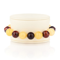 Amber Beeswax natural chanterelle yellow pendant porcelain white hand string bracelet with beads Beeswax bracelet white honey necklace female Russian material