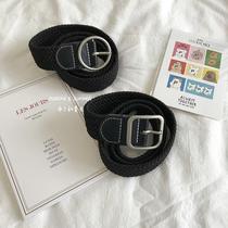 Koreas new ins elastic belt durable and non-shedding woven elastic round belt for students simple and elastic for women