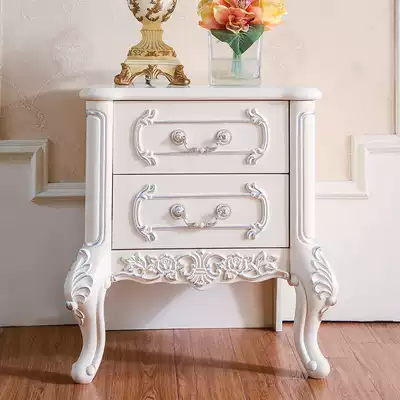 Omani European bedside table storage cabinet solid wood storage cabinet simple French bedside table