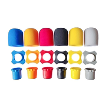 Microphone anti-slip ring protective cover anti-fall microphone cover thickened sponge cover KTV microphone pop-proof cover windproof microphone cover