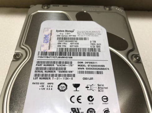 Original IBM 49Y1902 49Y1938 49Y1929 2T SAS exp2512 exp2524 hard drive