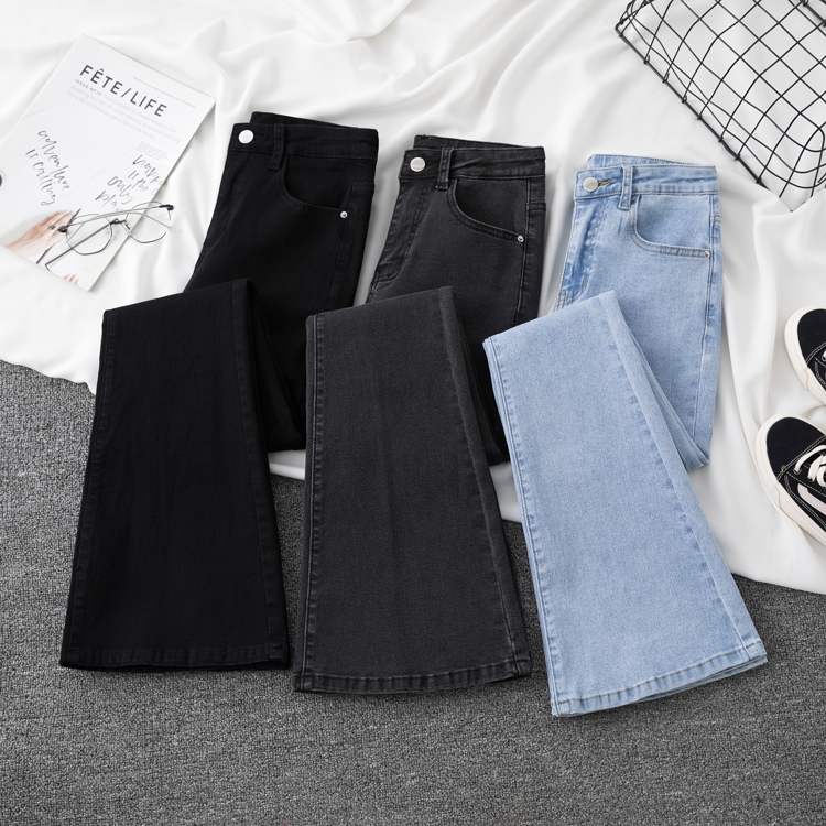 Women jeans mode elastic trousers lady denim pants jeans