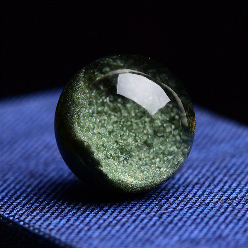 Pure natural Brazilian green ghost loose beads round beads semi-cornucopia crystal single multi treasure beads boutique bracelet accessories