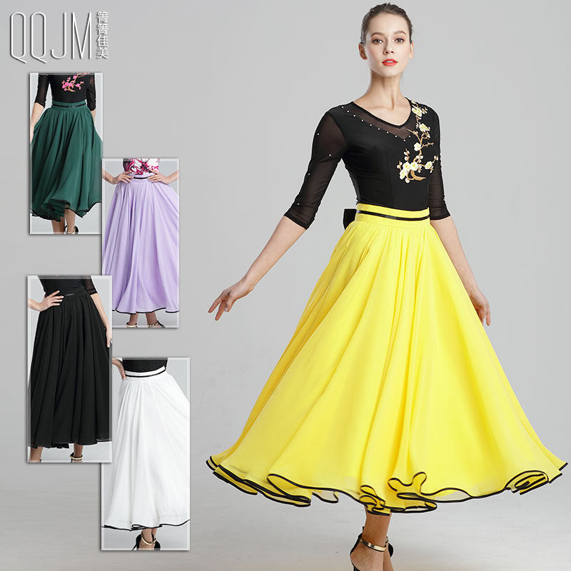 Modern dance dress New adult female waltz dance dress National standard dance skirt Social dance skirt Square dance skirt