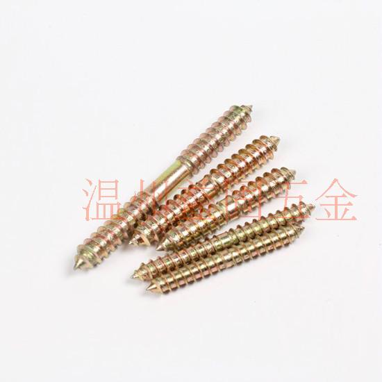 Double Head Tooth Self Tapping Screw Male headless furniture Sofa Bolt Dining Table And Chairs Stairs Tip M5M6M8M10