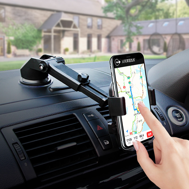 Mobile phone car bracket anti-seismic suction disk universal truck mobile phone clamped Leiling car support frame