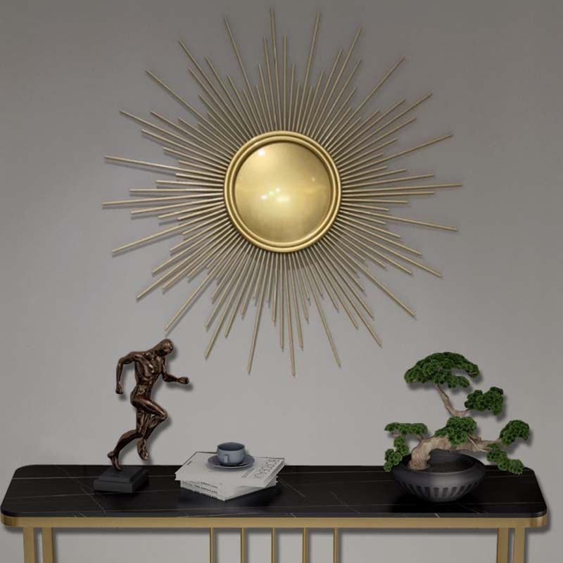 European-style metal wall decoration entrance living room wall wall wall decoration dining room sunglasses decoration light luxury wall pendant