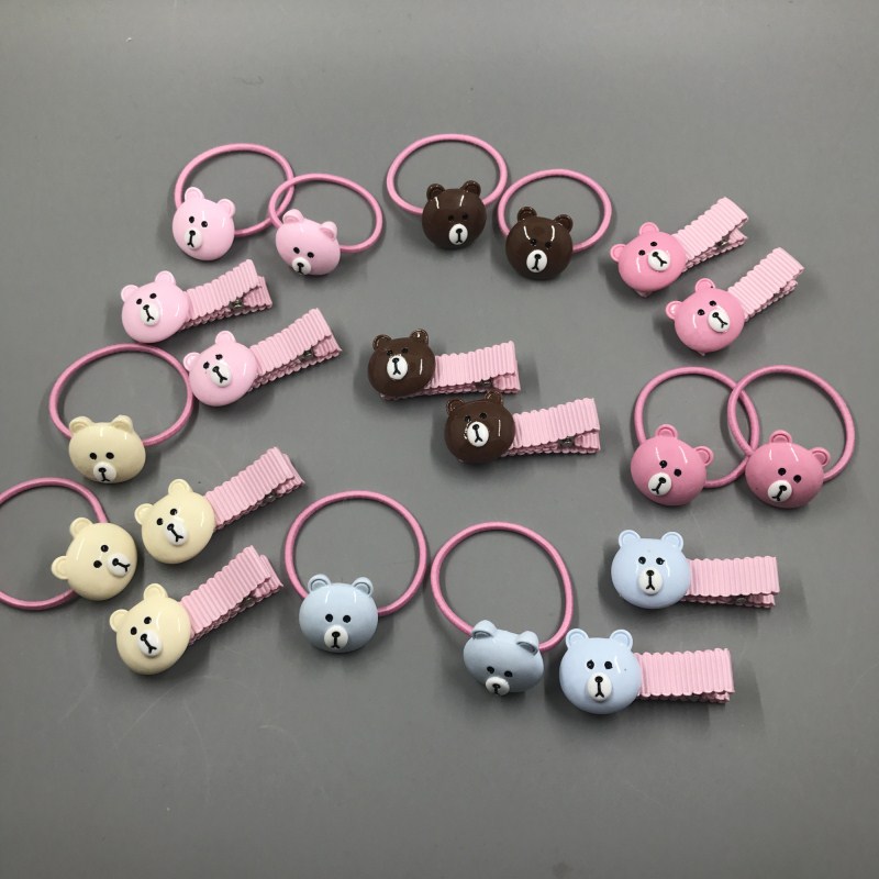 Kẹp tóc trẻ em Hàn Quốc không làm tổn thương tóc bao gồm tất cả các loại vải an toàn clip trang sức công chúa tiara kẹp tóc cô gái kẹp đầu kẹp tóc sau