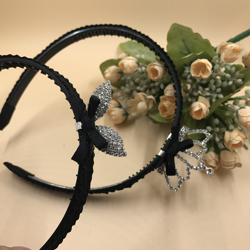 Hàn Quốc trẻ em rhinestone vương miện headband cô gái bé gái Phiên bản Hàn Quốc của phụ kiện tóc công chúa headband với răng phụ kiện tóc gần đây