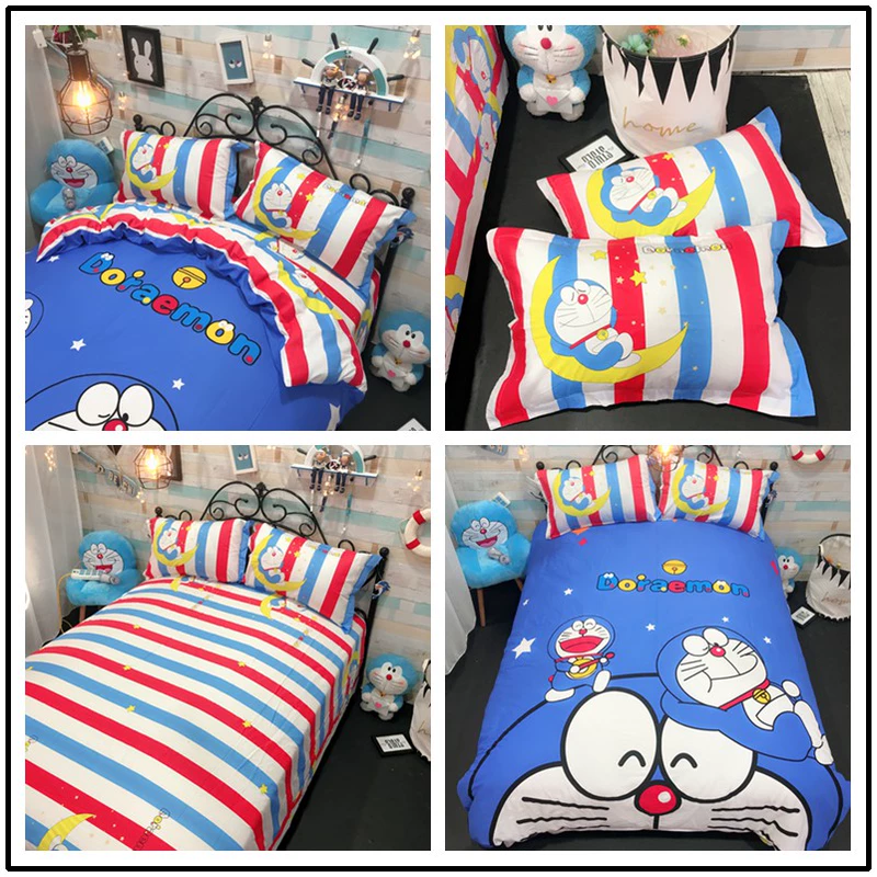 Kitty cotton bốn mảnh cotton boy girl dorm dorm kt Hello Kitty bốn mảnh quilt cover