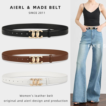 New genuine leather versatile belt genuine leather women's belt