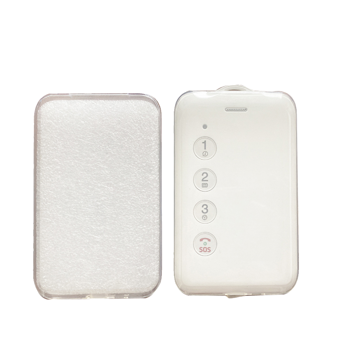 Electronic protective case for students, telephone, silicone cards, fall protection