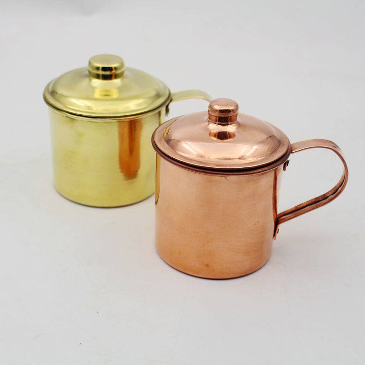 Pure copper thickened copper brass tea bowl tea cup water cup wine cup tea jar copper water cup brass tea cup copper cup