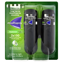 Johnson & Johnson nicorett quit smoking nicotine smoking cessation spray artifact sugar snacks