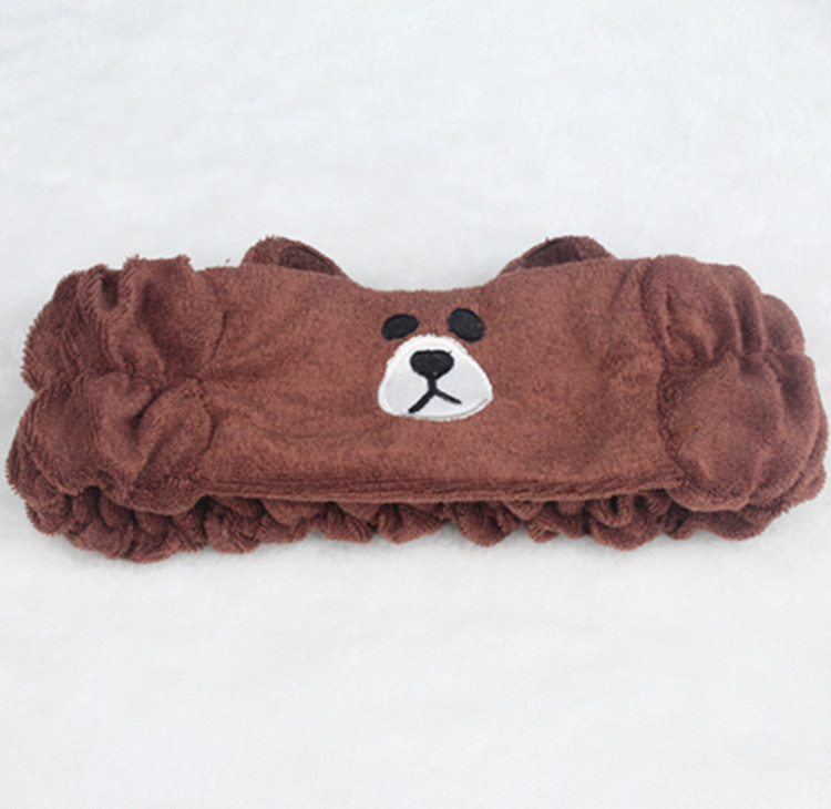 Ngôi sao Jiang Shuying với cùng một đoạn gội đầu dây tóc Brown Xiong Ke Ni thỏ dễ thương búp bê hoạt hình mũ trùm đầu - Phụ kiện tóc kep toc