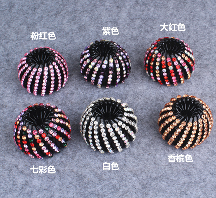 Chim yến tạo kiểu tóc bóng đầu hoa cuốc bắt đầu clip clip tóc giả rhinestone kẹp tóc phụ kiện tóc hộp kẹp tóc cho bé gái